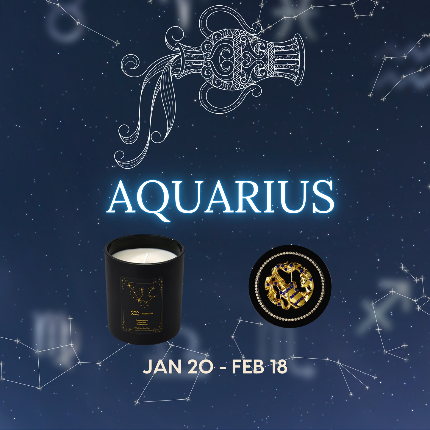 Zodiac Candle Gift Box – Set of 12 Astrology-Themed Candles for All Star Signs