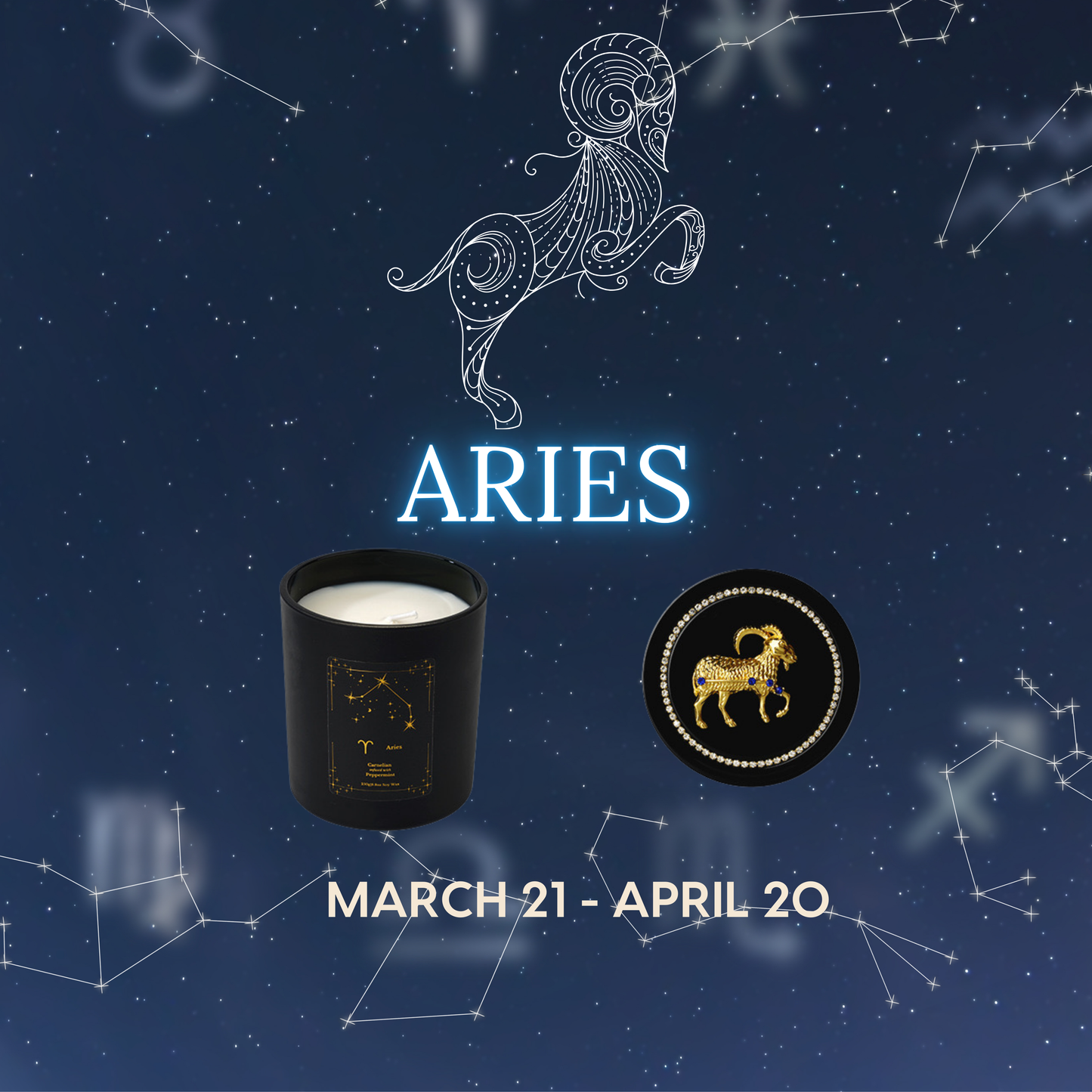 Zodiac Candle Gift Box – Set of 12 Astrology-Themed Candles for All Star Signs