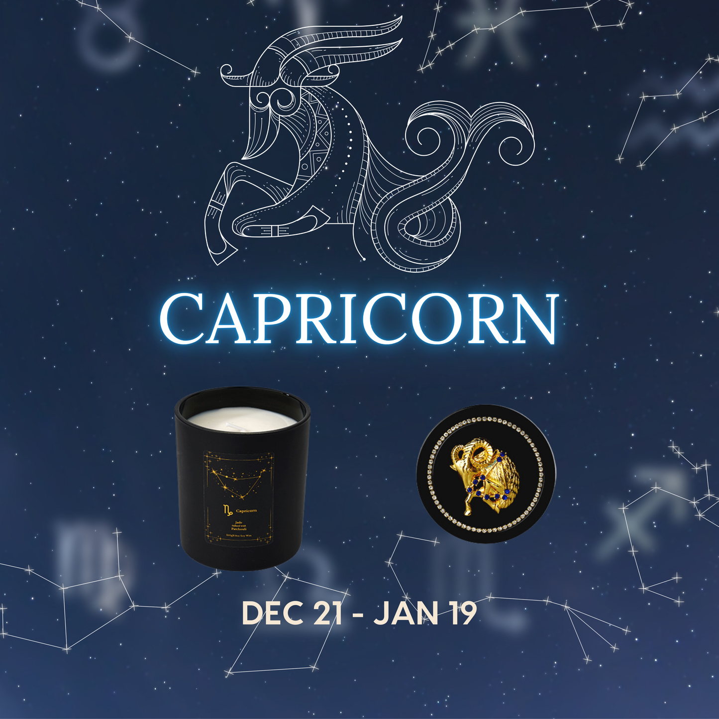 Zodiac Candle Gift Box – Set of 12 Astrology-Themed Candles for All Star Signs