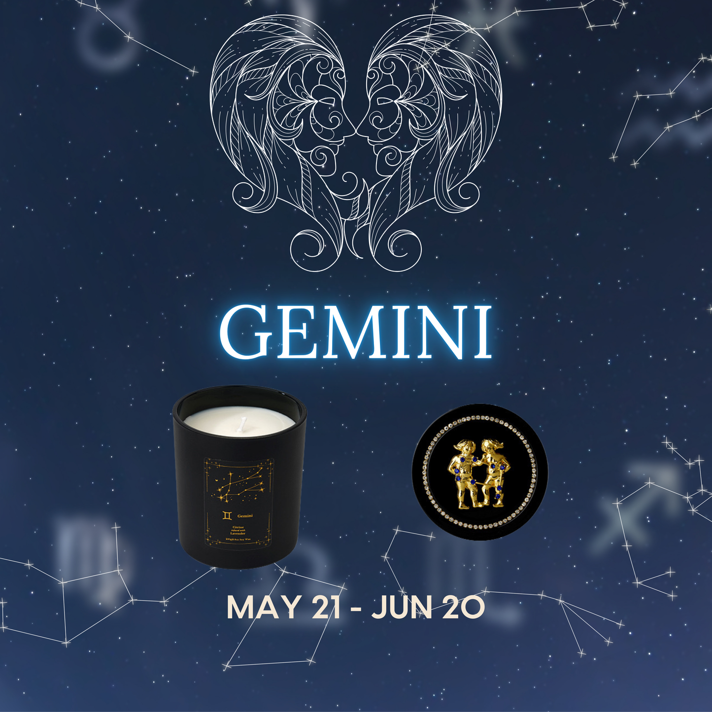 Zodiac Candle Gift Box – Set of 12 Astrology-Themed Candles for All Star Signs
