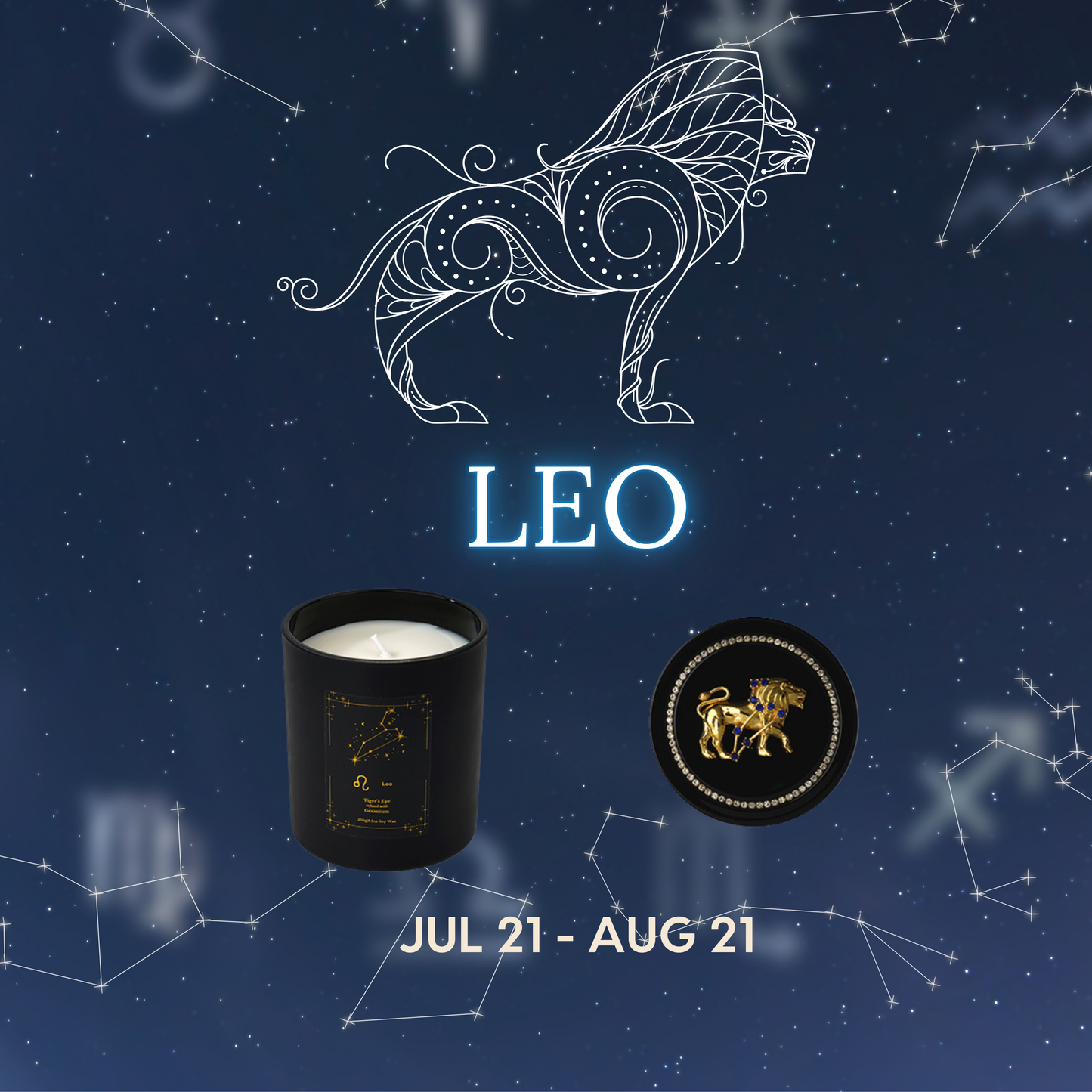 Zodiac Candle Gift Box – Set of 12 Astrology-Themed Candles for All Star Signs