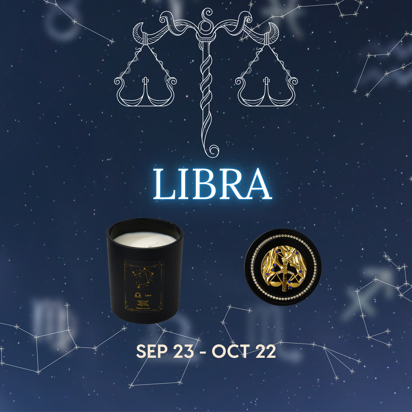 Zodiac Candle Gift Box – Set of 12 Astrology-Themed Candles for All Star Signs
