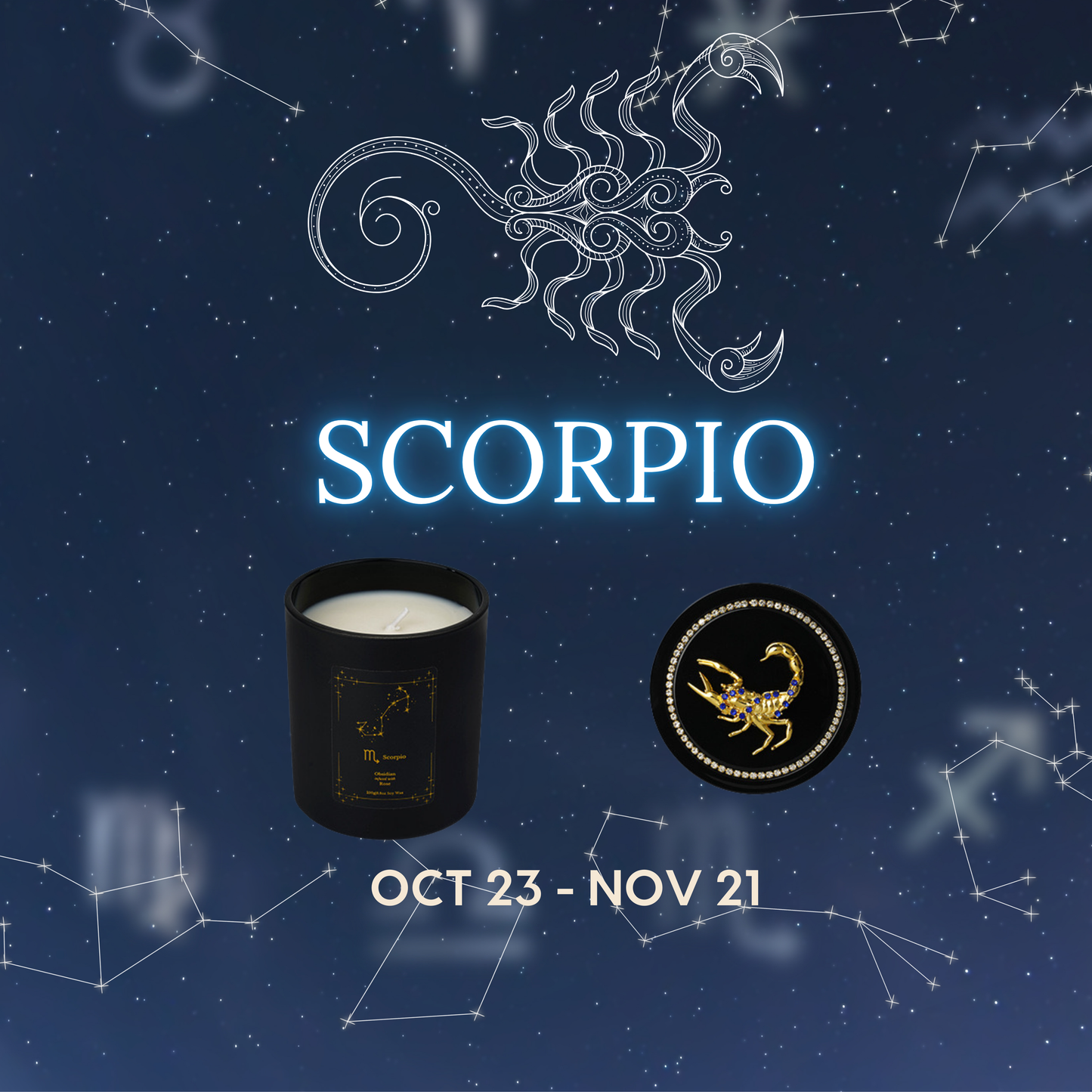 Zodiac Candle Gift Box – Set of 12 Astrology-Themed Candles for All Star Signs