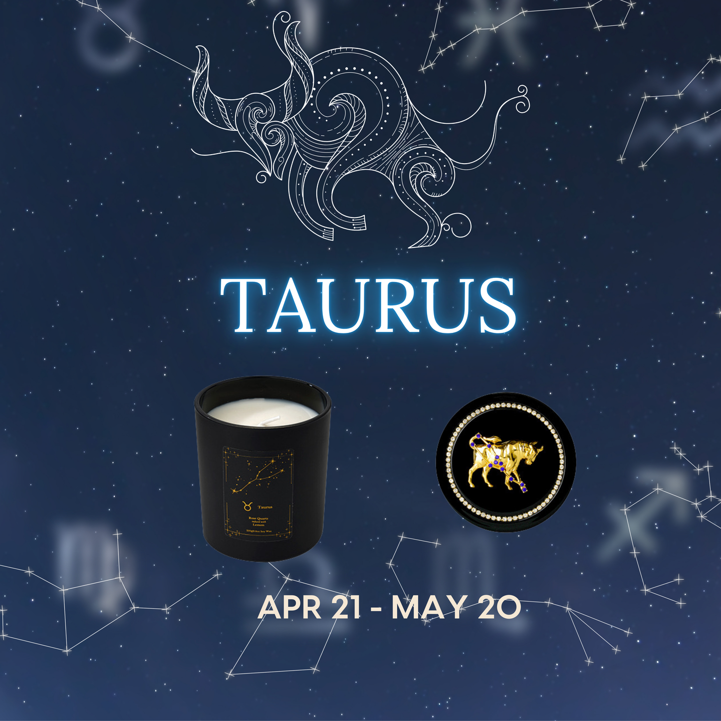 Zodiac Candle Gift Box – Set of 12 Astrology-Themed Candles for All Star Signs