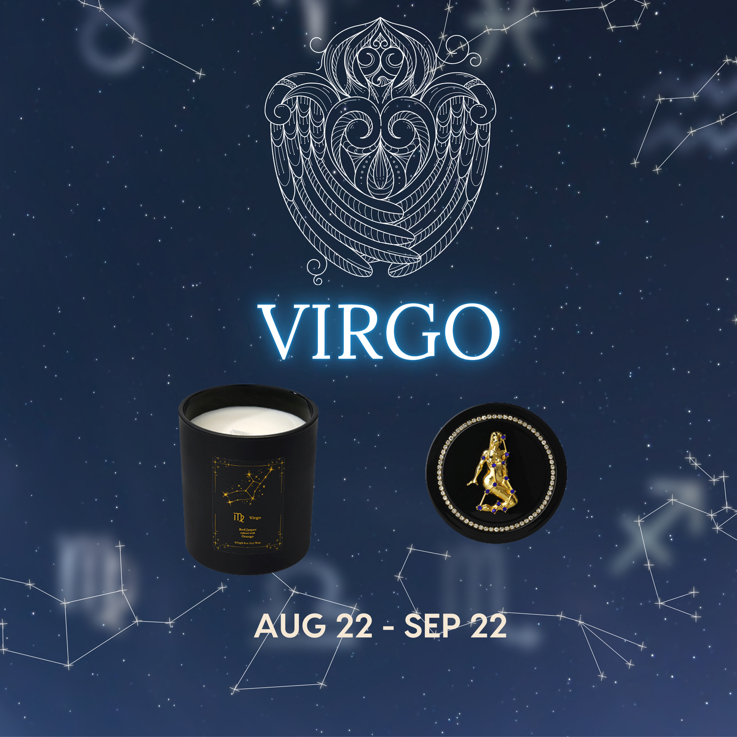 Zodiac Candle Gift Box – Set of 12 Astrology-Themed Candles for All Star Signs