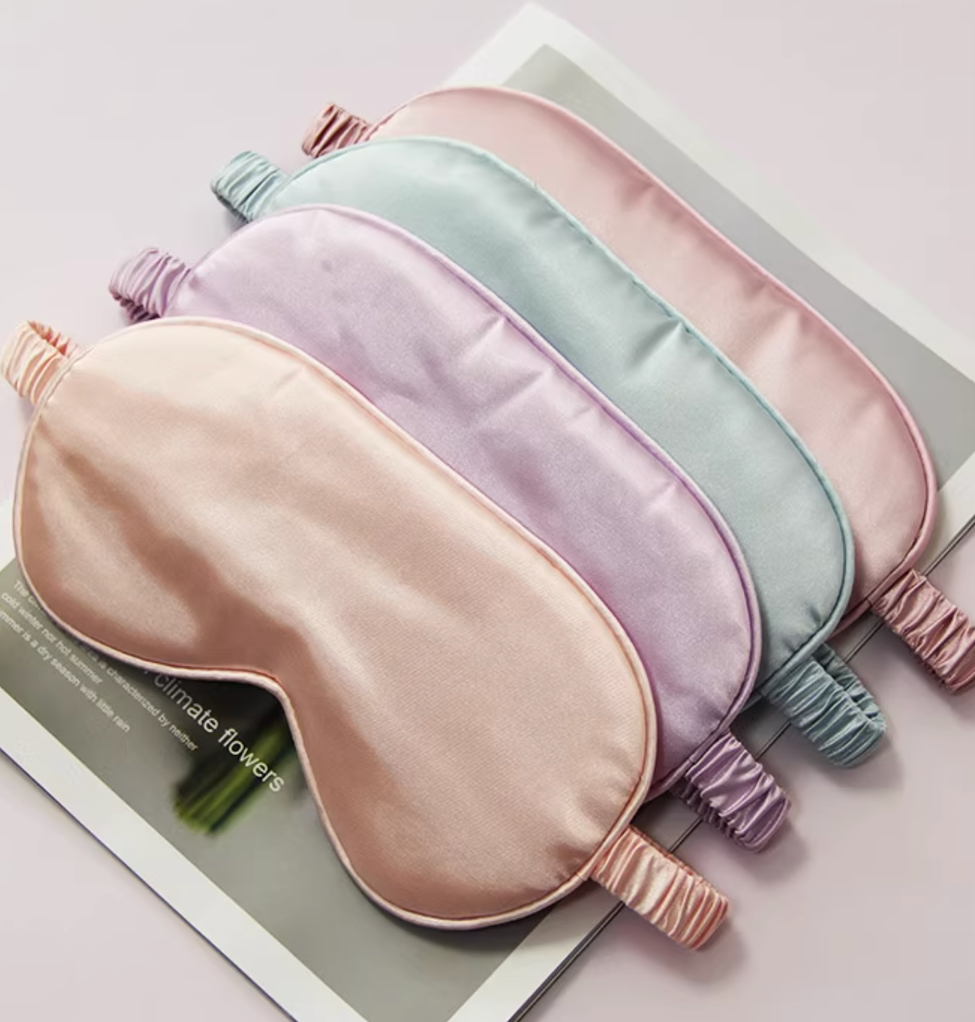 Silk Sleep Set Gift Box with Eye Mask, Pillowcase, and Scrunchie