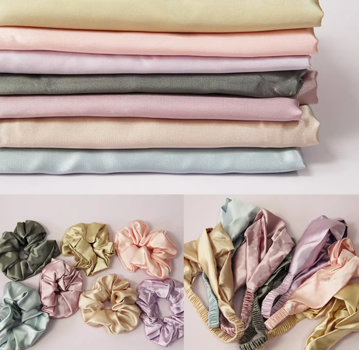 Silk Sleep Set Gift Box with Eye Mask, Pillowcase, and Scrunchie
