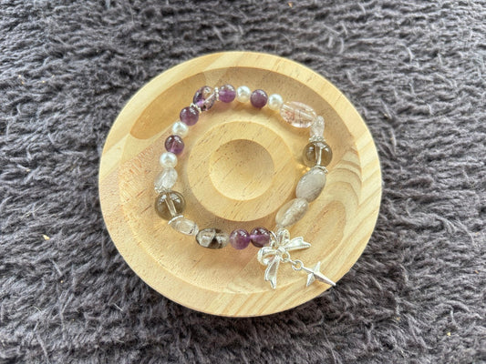 Smokey Quartz, Amethyst, Purple Rutilated Quartz